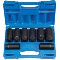 Grey Pneumatic 1708SN Spindle Axle Nut Set, ½" drive, 12-point, 8-piece-