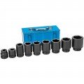 Grey Pneumatic 9161D Impact Socket Set, 1" drive, 10-piece-