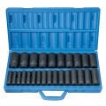Grey Pneumatic GRY-1326MD Metric Socket Set, 1/2" drive, 26-pack-