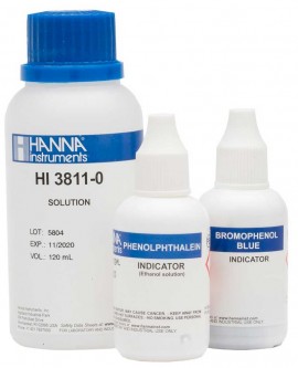 Hanna HI3811-100 Alkalinity Test Kit Replacement Reagents, 110 Tests-