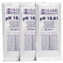 Hanna HI70010P Calibration Buffer Sachets, pH 10.01, 25 x 20 ml-