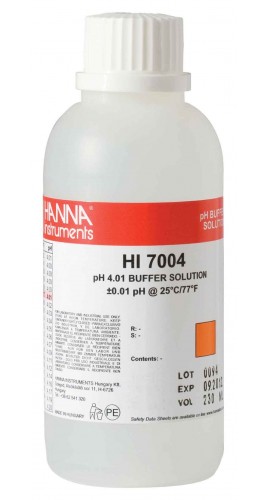 Hanna HI7004M Calibration Solution, pH 4.01, 230 mL-