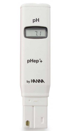 Hanna HI98108 pHep+ Waterproof Pocket pH Tester, 0.01 pH Resolution-