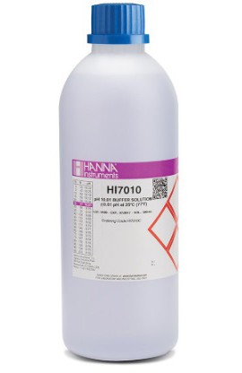Hanna HI 7010C pH Calibration Solution, 10.01 pH, Violet-