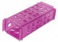 Heathrow Scientific 120685 Clinical 4-Way Tube Rack, purple-