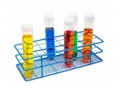 Heathrow Scientific 120771 Coated Wire Tube Rack, 33 to 40 mm, 3 x 8 Format, Blue-