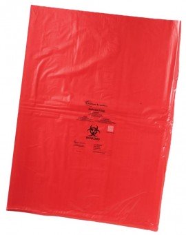 Heathrow Scientific HS10321 Biohazard Bag, 356 x 483 mm-