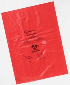Heathrow Scientific HS10323 Biohazard Bags, 635x838mm, 1.57mil Thick-
