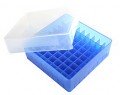 Heathrow Scientific HS120035 81-Well Microtube Storage Box, Blue-