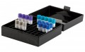 Heathrow Scientific HS120043 100-Well Microtube Storage Box, Black, Pack of 5-