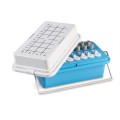 Heathrow Scientific HS120075 True North Mini-Cooler, Blue, -20&amp;deg;C, Gel Lid, 32 place-