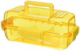 Heathrow Scientific HS120078 DuraPorter Sealed Transport Box, Yellow-