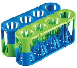 Heathrow Scientific HS120184 Adapt-A-Rack Flexible Multi-Tube Rack, Blue/Green-