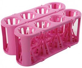 Heathrow Scientific HS120189 Adapt-A-Rack Flexible Multi-Tube Rack, Pink/Pink-