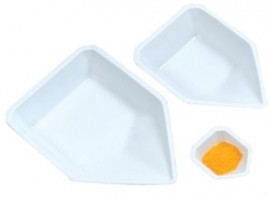 Heathrow Scientific HS120225 Pour-Boat Weighing Dish, Antistatic-