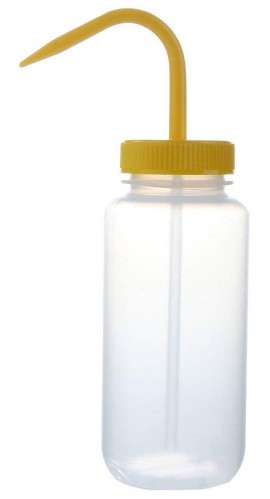 Heathrow Scientific HS120247 Wash Bottle Color Coded, Yellow-
