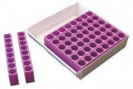 Heathrow Scientific HS120357 TracRack Tube Rack and Cryo Storage Box, 0.2 and 0.5mL-