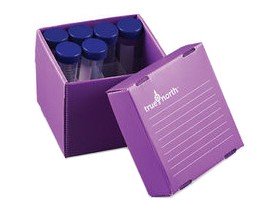 Heathrow Scientific HS120390 True North Freezer Box, 25 Wells, Purple-