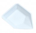 Heathrow Scientific HS1419C Pour-Boat Weighing Dish, Large, White-