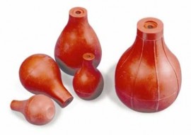 Heathrow Scientific HS20630A Rubber Bulb, 12 mL, Red-