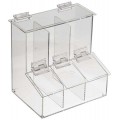 Heathrow Scientific HS23403 Three Compartment Workstation Dispensing Bin-