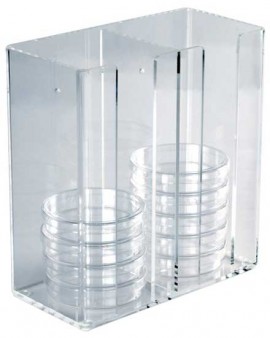 Heathrow Scientific HS23452 Petri Dish Dispenser, Acrylic-