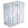 Heathrow Scientific HS23452 Petri Dish Dispenser, Acrylic-