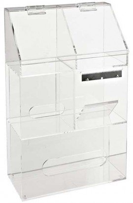 Heathrow Scientific HS234523 Clearly Safe Workstation Storage Bin-