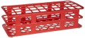 Heathrow Scientific HS243071R Rack Fold Blue 13mm EA, 5 to 30mL, Red-