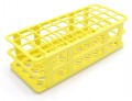 Heathrow Scientific HS243071Y Rack Fold Blue 13mm EA, 5 to 30mL, Yellow-