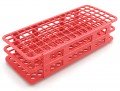 Heathrow Scientific HS243073R Rack Fold Blue 13mm EA, 5 to 10mL, Red-