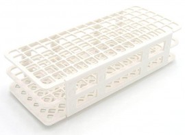 Heathrow Scientific HS243073W Rack Fold Blue 13mm EA, 5 to 10mL, White-