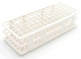 Heathrow Scientific HS243073W Rack Fold Blue 13mm EA, 5 to 10mL, White-