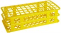 Heathrow Scientific HS243077Y Rack Fold Blue 13mm EA, 5 to 15mL, Yellow-