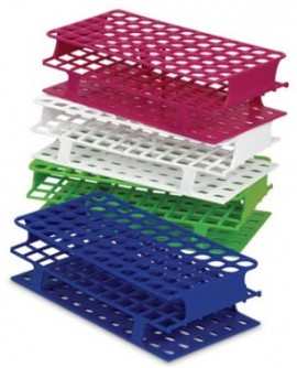 Heathrow Scientific HS27511C OneRack Test Tube Rack, 13 mm, Green, 8pk-