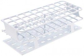 Heathrow Scientific HS27514A OneRack Test Tube Rack, 25 mm, White, 8pk-