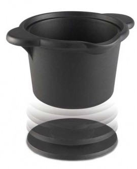 Heathrow Scientific HS28714K True North Cool Container, 4L Bucket, Onyx-