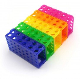 Heathrow Scientific HS29022G 4-Way Tube Rack, Assorted, Pack of 5-