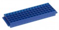 Heathrow Scientific HS29025B Microtube Racks 80-Well, Blue-