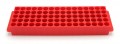 Heathrow Scientific HS29025J Microtube Racks 80-Well, Red-
