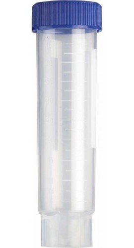 Heathrow Scientific HS4427S Conical Tube, 50 mL, Sterile Skirted Bulk Wrap -