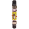 Hedland H629-118 EZ; Oil Flow Meter, 1" Male Swivel PVC Fitting, 3.0-18 GPM-
