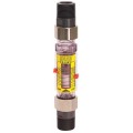 Hedland H629-128 EZ; Oil Flow Meter, 1&quot; Male Swivel PVC Fitting, 4.0-28 GPM-