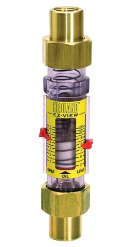 Hedland H625-110 EZ; Water Flow Meter, 3/4&quot; Female Brass Fitting, 1.0-10 GPM-