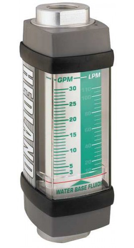 Hedland H813A-030 Variable Area Water-Based Fluid Flow Meter, 1-1/4&quot;_NPT, 2 - 30 GPM -
