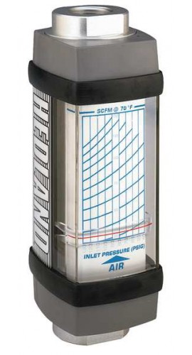 Hedland H871A-600 Variable Area Air Flow Meter, 1-1/4&quot;_NPT, 50 - 600 SCFM-