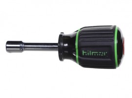 Hilmor 1839055 SHSM14 1-&amp;frac12;&amp;quot; Magnetic Nut Driver, shaft &amp;frac14;&amp;quot;, red-