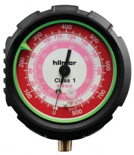 Hilmor 1839083 AG410H High-Side Analog Gauge, R410A, 80 mm-