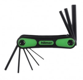 Hilmor 1891472 HKFSM Folding Hex Key Set, metric-