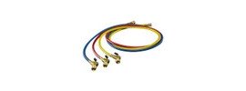 Hilmor 1935924 Refrigeration Hose with ball valve ends, 60&quot;, 3-pack-